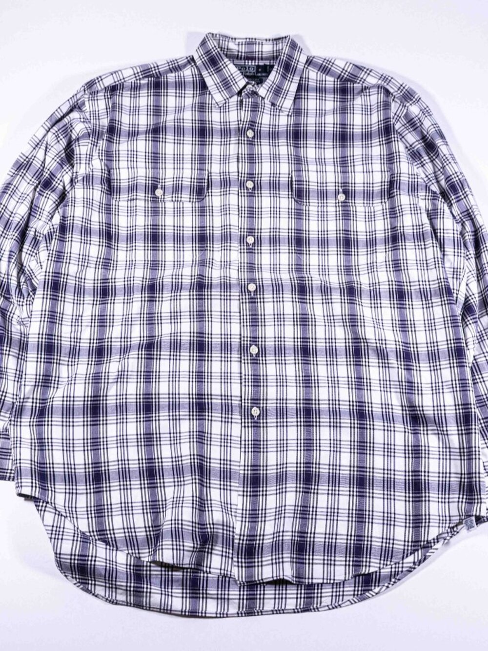 Vintage 90s Polo Ralph Lauren Benford Utility Shirt Mens Medium Button Flannel